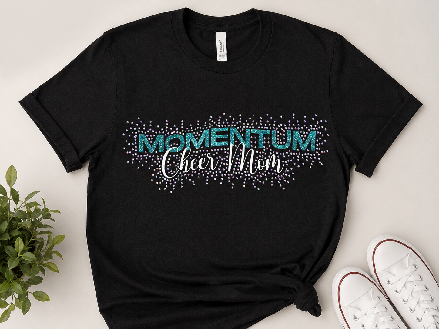 Short Sleeve Vinyl and Rhinestone Tshirt