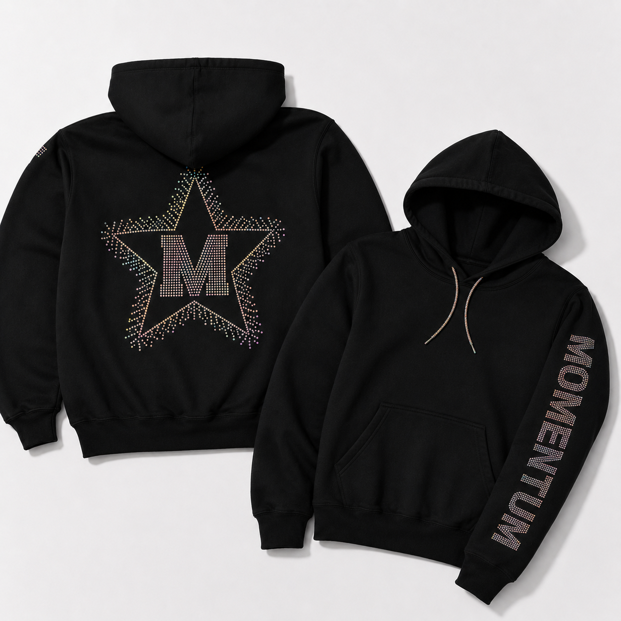 Momentum Full Rhinestone Hoodie